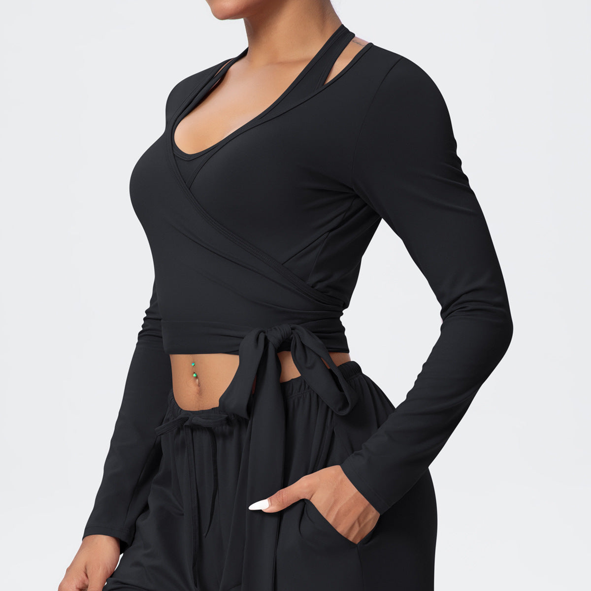 Brushed Yoga Long Sleeve Strap – Personalized Yoga & Fitness Wear