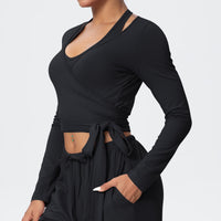 Brushed Yoga Long Sleeve Strap – Personalized Yoga & Fitness Wear