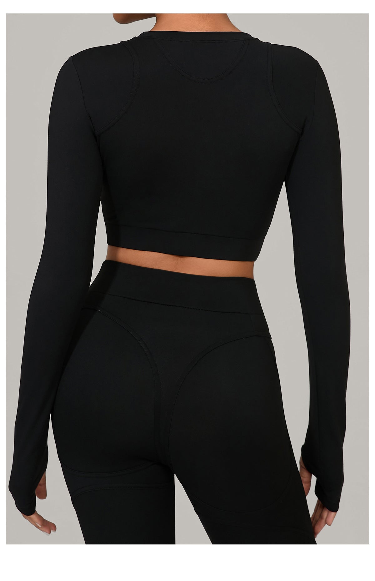 Long Sleeve Yoga Clothes High Strength Workout Clothes Pilates Running Sport Long Sleeve Top