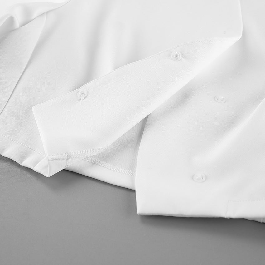 Women’s V-Neck Long Sleeve Loose Short Coat – Minimalist Chic