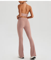 Nude Feel High Waist Yoga Pants – Hip Lift Bell Bottom Fitness Pants