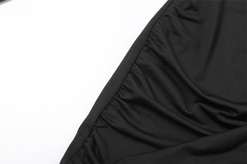 Fall Women’s Round Neck Long Sleeve Sheath Ribbon Dress