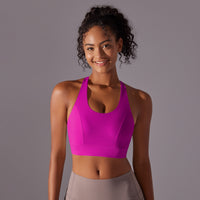 High Strength Yoga Bra – Seamless Push-Up Vest with Beauty Back