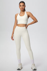 7125 Halter Bra 7100 Pants Suit-Light Ivory