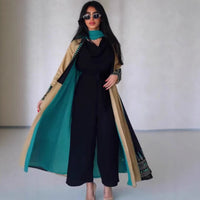 Designer Casual Mid-Length Abaya Kimono