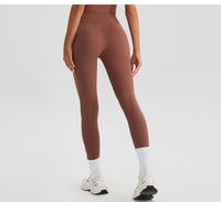 High Waist Cross Yoga Trousers – Nude Feel Quick Dry Fitness Pants