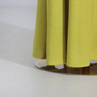 Lantern Sleeve Tied Top High Waist Drooping Skirt Two Piece Clothing - Modestly Vogue 