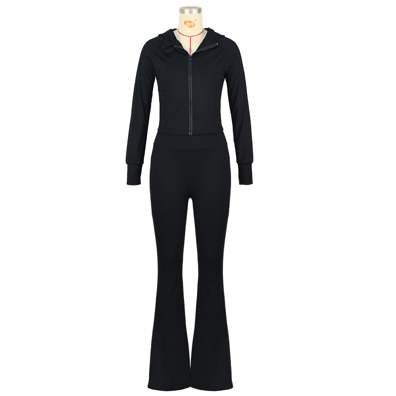 Yoga Tight Quick-Drying Fitness Pocket Zipper Yoga Clothes Outdoor Running Sports Set - Modestly Vogue 
