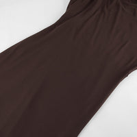 Elegant Ruched Twisted Maxi Bodycon Dress - Modestly Vogue 