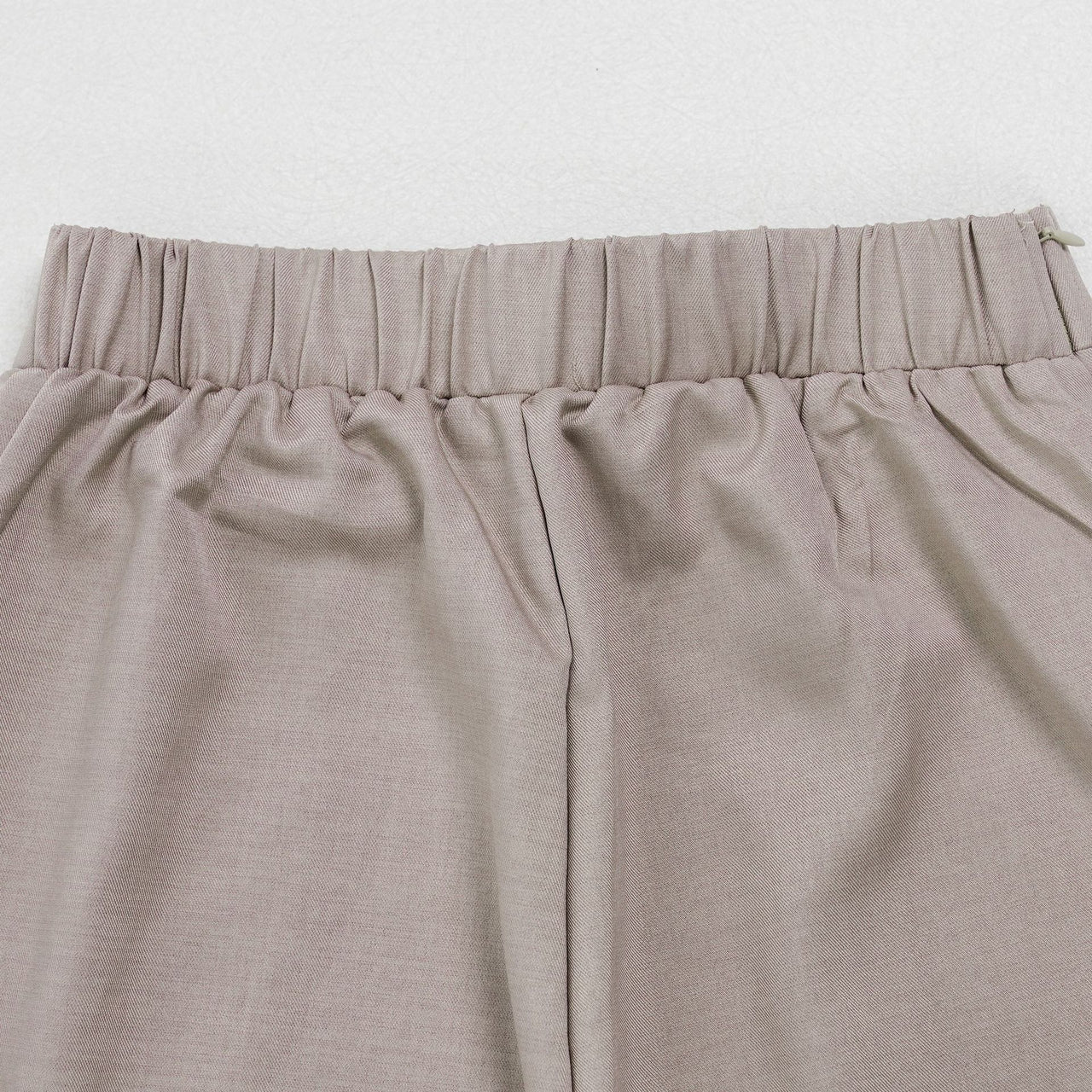 Office Casual Large Collared Pleated Sleeves Work Pant Two Piece Sets - Modestly Vogue 