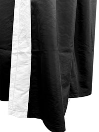 Black Zipper Waist Stitching Contrast Color Oversized Super Trendy Two Piece Suit