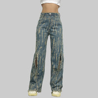 Retro High Street Tassel Skinny Jeans - Modestly Vogue 