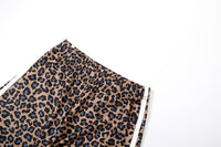 Leopard Print High Waist Wide Leg Trousers Pants - Modestly Vogue 
