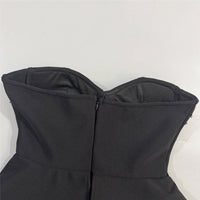 Tube Top Bandage One Piece Dress Niche Party Skinny Long Evening Dress