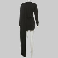 Fall Women’s Round Neck Long Sleeve Sheath Ribbon Dress