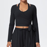 Brushed Yoga Long Sleeve Strap – Personalized Yoga & Fitness Wear