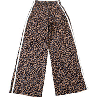 Leopard Print High Waist Wide Leg Trousers Pants - Modestly Vogue 