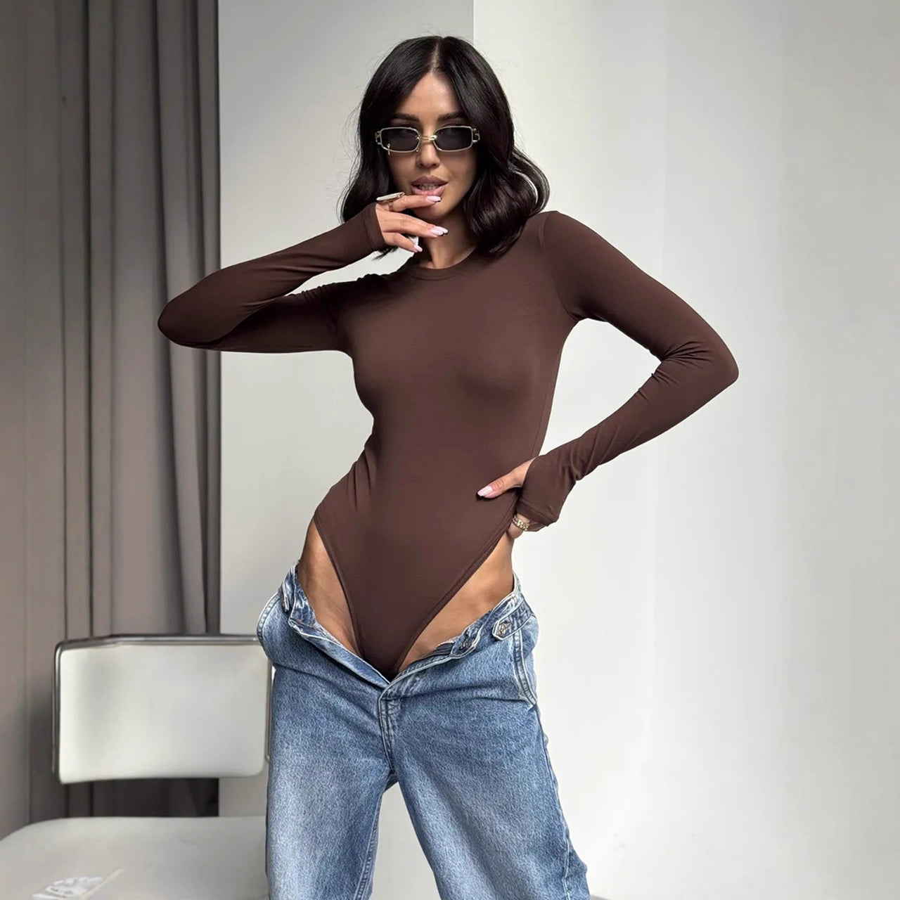 Women’s Long Sleeve Base Layer Bodysuit