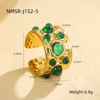 Multi Gem Cuff Ring - Modestly Vogue 