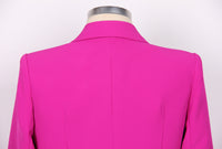 Red Wide Leg Tailored Elegant Pant Set Suit - Modestly Vogue 