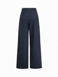 Pinstripe Structured Pant Set - Modestly Vogue 