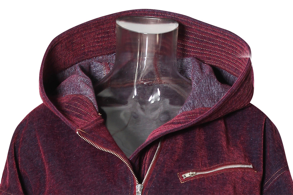 Women’s Asymmetric Retro Short Denim Jacket – Spring Autumn