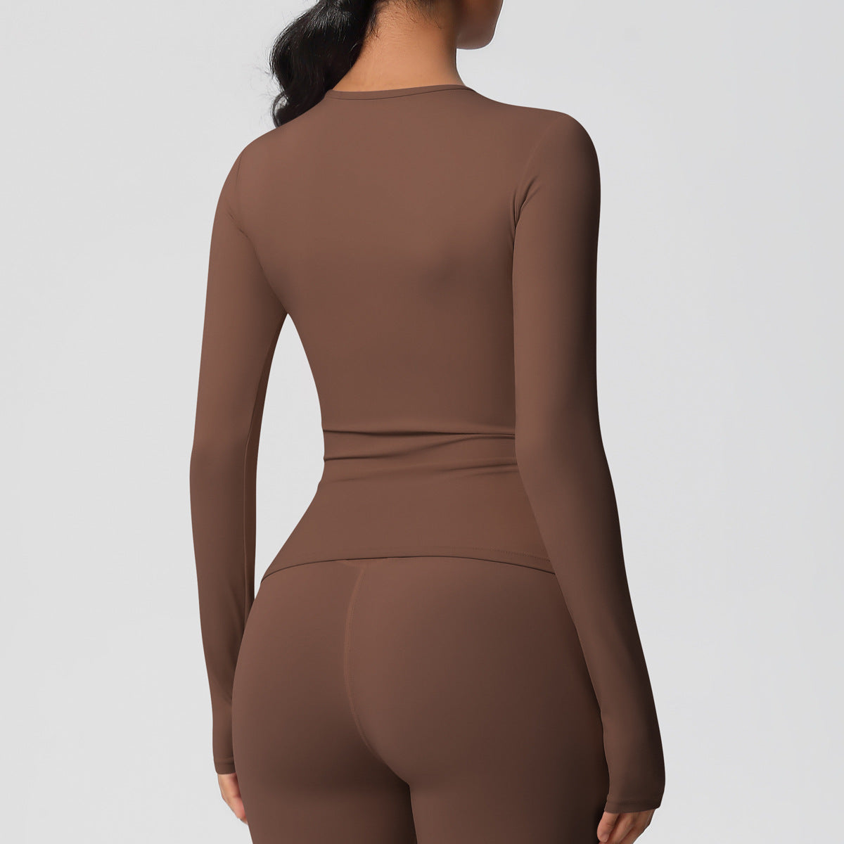Nude Feel Brushed Slimming High-Strength Yoga & Running Long Sleeve