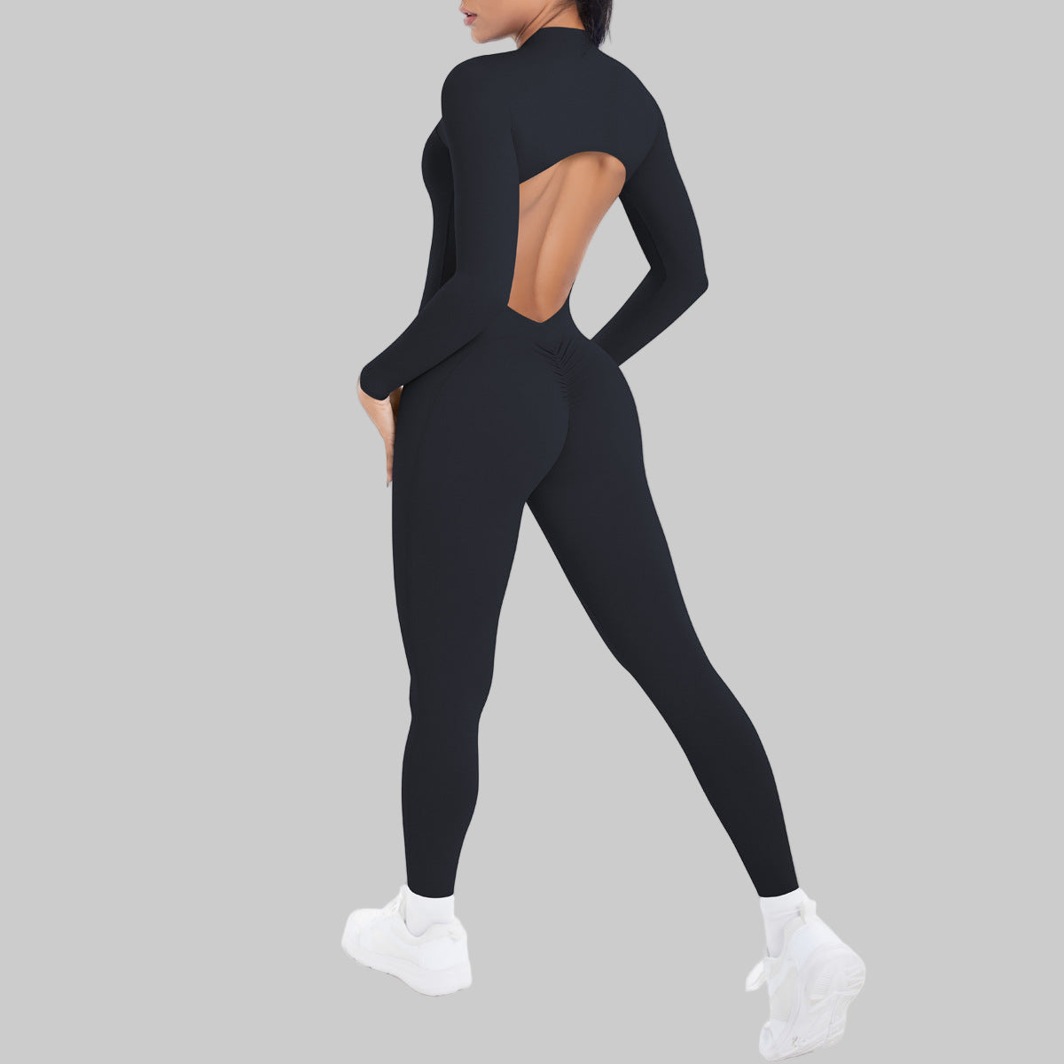 Long-Sleeved Trousers-Black