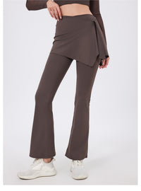 Yoga Pants with Skirt | One-Piece Modest Fitness Leggings - Modestly Vogue 