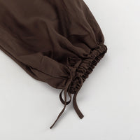 Women Clothing Autumn High Waist Loose Lace up Trousers All Matching Comfortable Casual Pants