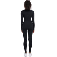 Seamless Knitted Outdoor Cycling Clothing Sports Yoga Long Sleeve Shapewear Ski Sports Sets - Modestly Vogue 