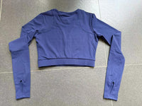 Long Sleeve Yoga Clothes High Strength Workout Clothes Pilates Running Sport Long Sleeve Top