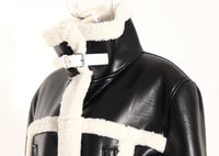 Women’s Color Contrast Patchwork Long Overcoat – Autumn Winter