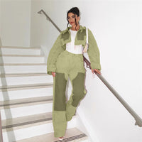 Contrast Color High Waist Loose Casual Jeans Pants - Modestly Vogue 