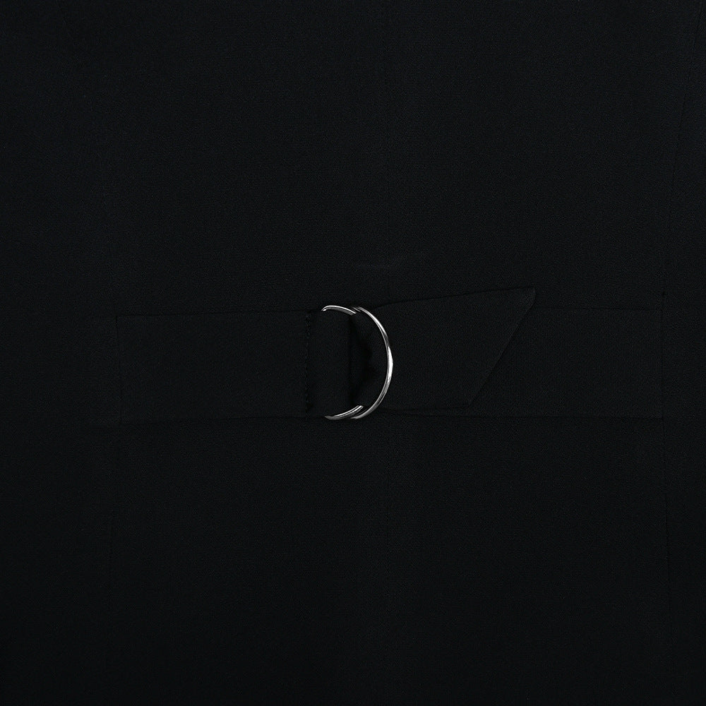 Neutral Autumn Elegant Maxi Skirt Sleeveless Vest Pleated Dress Two Piece Set - Modestly Vogue 