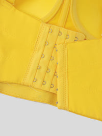 Bandeau Sling Three Dimensional Floral Boning Corset Corset Yellow Rhinestone Top Autumn - Modestly Vogue 