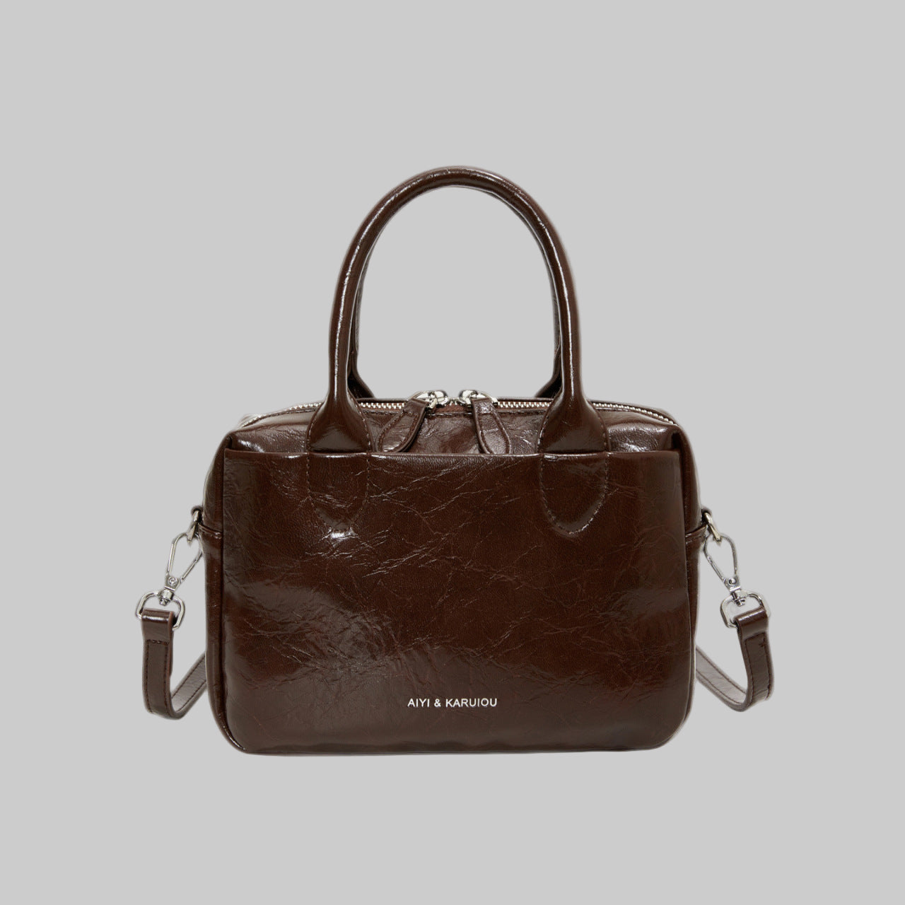 Leather High Grade Messenger Pillbox Bag Purse - Modestly Vogue 