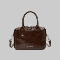 Leather High Grade Messenger Pillbox Bag Purse - Modestly Vogue 