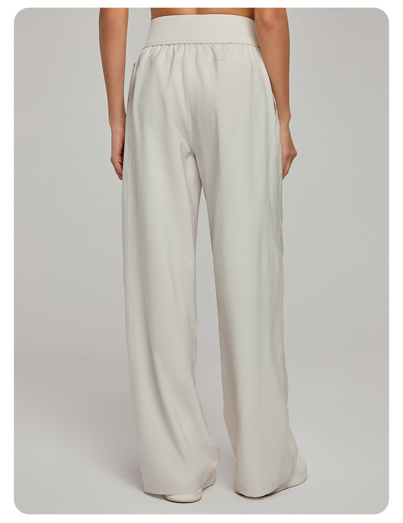 High Waist Wide Leg Yoga Pants for Women – Loose Workout Pants - Modestly Vogue 