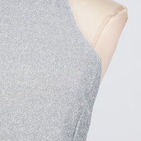 Halter Knitted Sequin Collar High Neck Tank Top - Modestly Vogue 