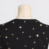 Fashionable Trendy Sleeveless Riveted Belted Tank Top - Modestly Vogue 