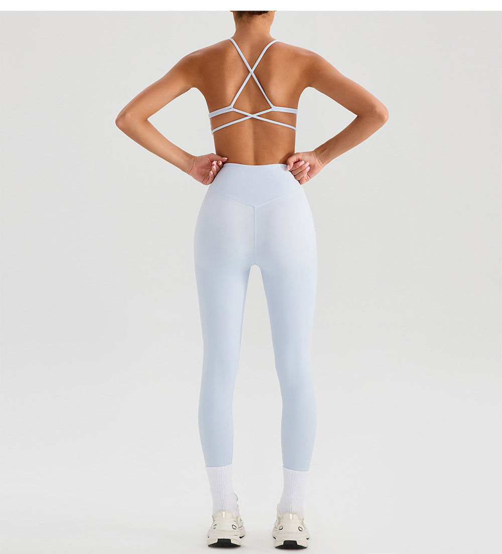 Nude Feel Yoga Pants for Women – High Waist Quick Drying Running Trousers