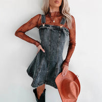 Street Hipster Slimming Denim Camisole Dress - Modestly Vogue 