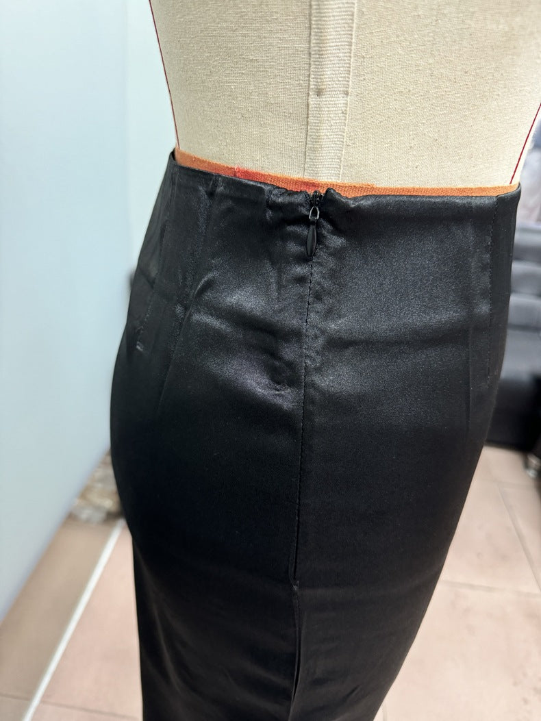 Satin Skirt for Women – Casual Spring Summer Style - Modestly Vogue 