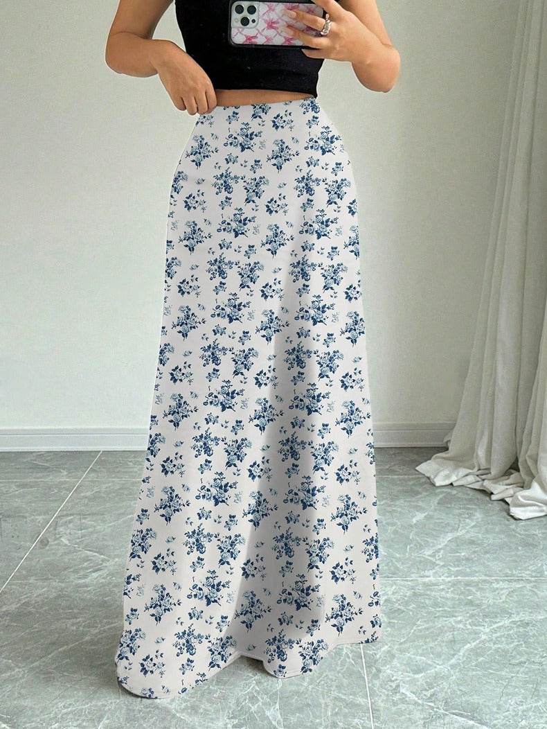 Women’s Satin Maxi Skirt – Elegant Summer Silk Style - Modestly Vogue 