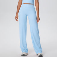 Yoga Pants Thin Skin Friendly High Waist Straight Pants Loose Thin Yoga Wear Sports Outdoor Workout Clothes