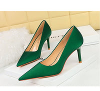 Simple Stiletto Heel Office High Heels Women - Pointed Toe Thin Shoes
