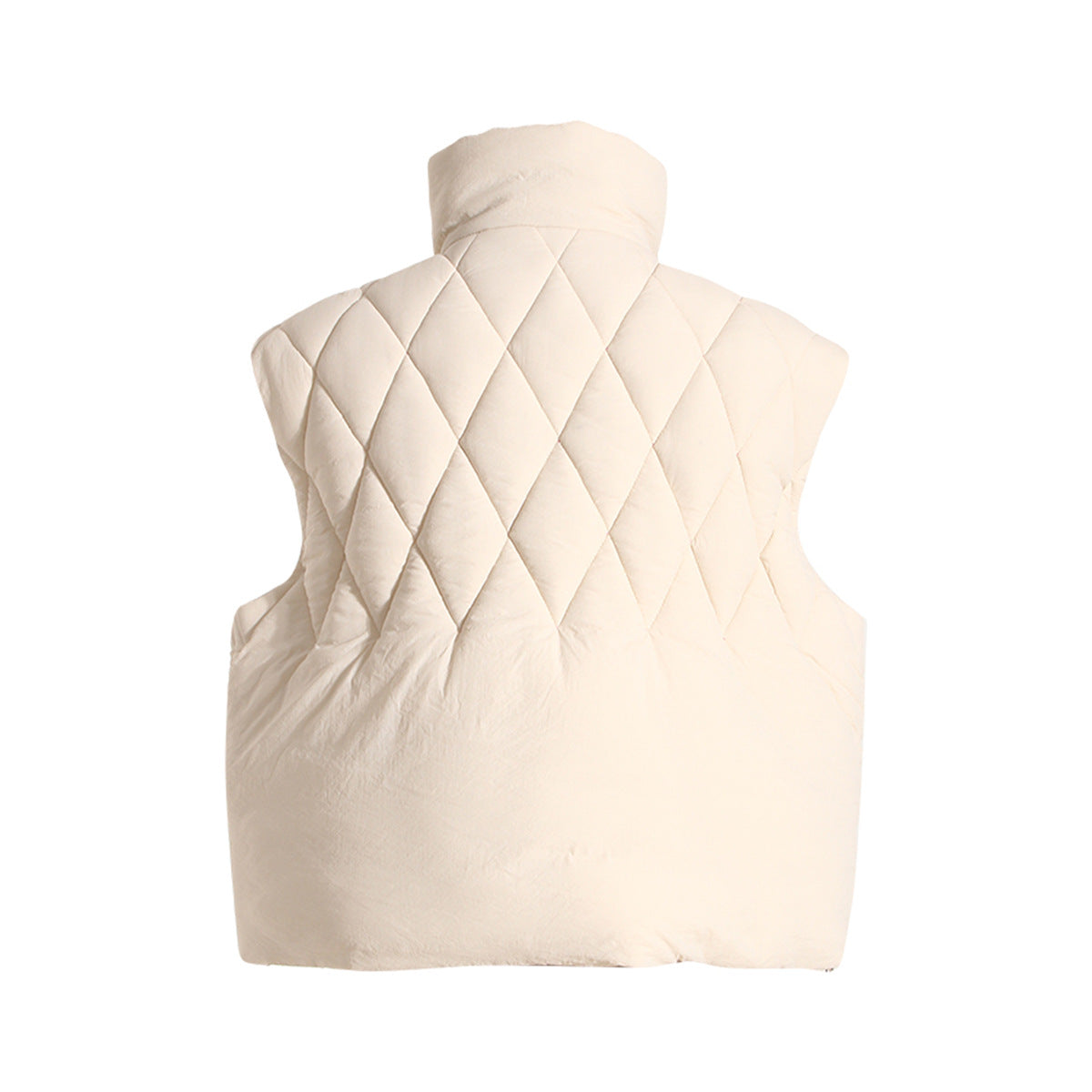 Handmade Rhinestone Quilted Sleeveless Cotton Waistcoat
