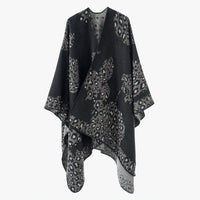 Ethnic Color Matching Shawl – Warm Large Cape Scarf for Photography