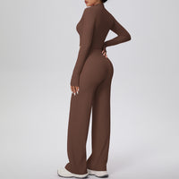 Micro Brushed  Zipper Jacket Sports Long Sleeve Running - Modestly Vogue 